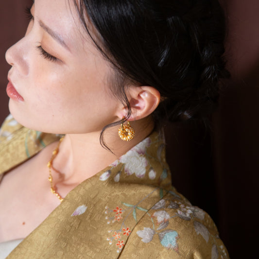 Rolling Earrings 環圈耳飾-爍光金