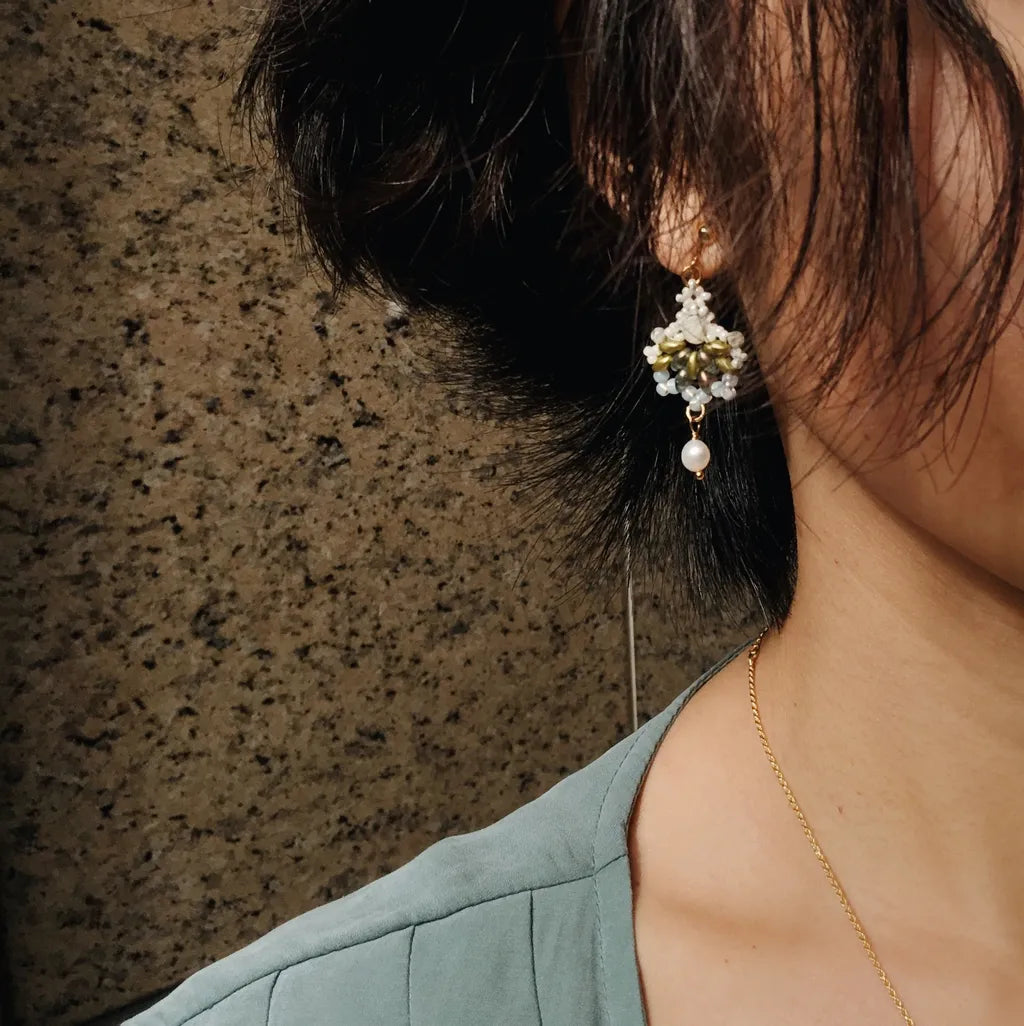 Creusa's Kingfisher Small Earrings 克蕾烏莎小翠鳥耳飾