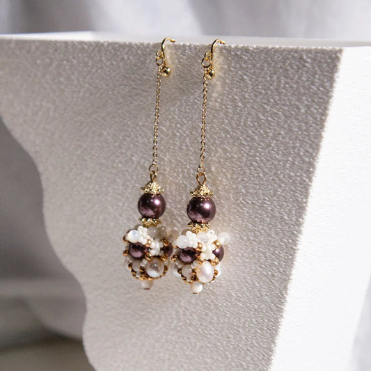 Gaea's Oasis Earrings - Purple 蓋婭綠洲耳飾(紫)