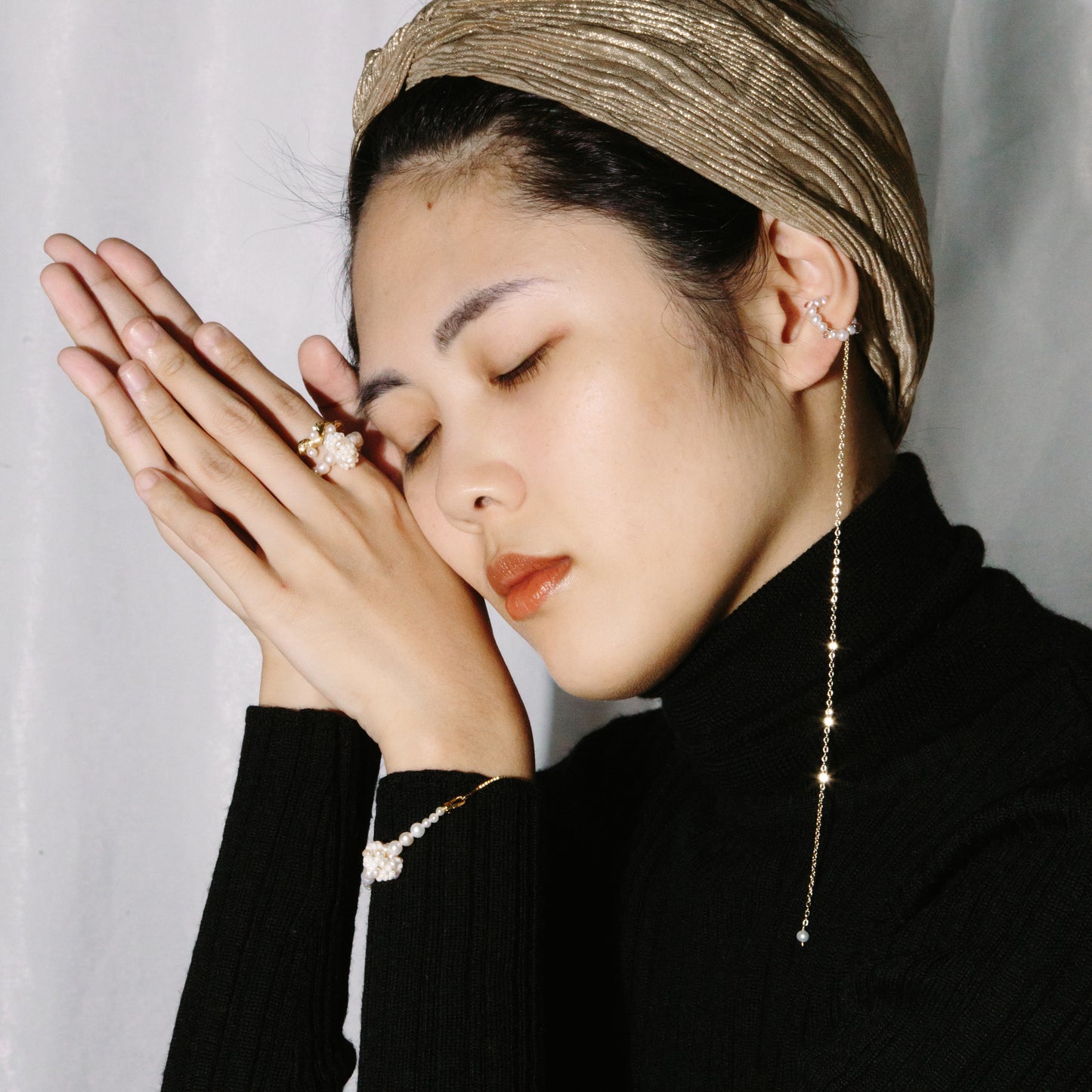 Papanași Ring 甜麵圈珍珠戒指