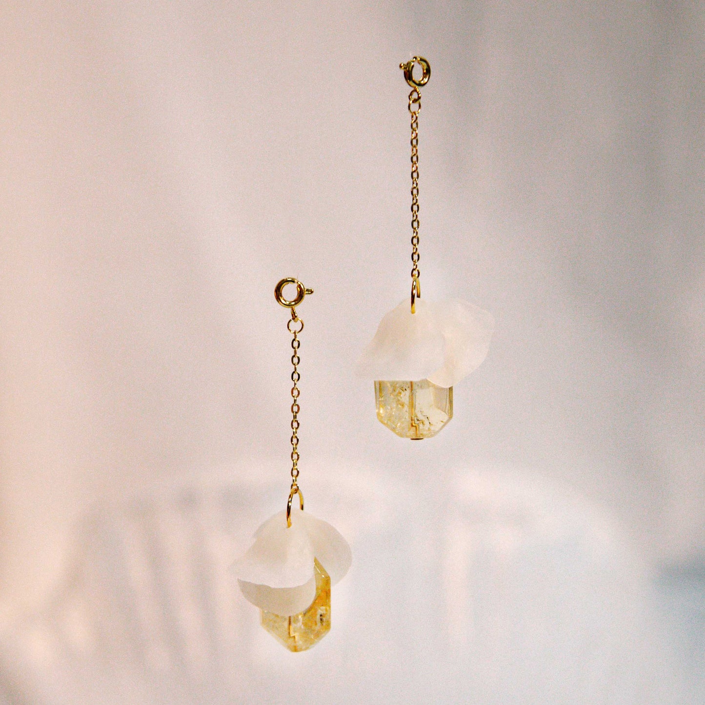 (套組)Blooming Tides II Sienna Small 小穗生浪花耳飾 - 赭石