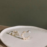 Iri Petite C-Hoop 珍珠迷你雪花C圈耳飾