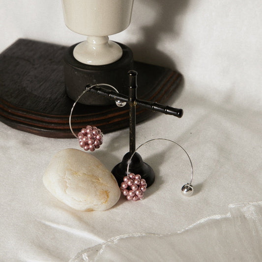 Halo Earrings 光環耳飾－櫻花粉