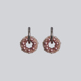 Rolling Earrings 環圈耳飾－珍珠櫻花粉
