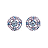 Silk Earrings - Purple