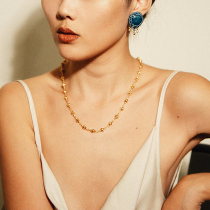 Blue Amphora Necklace 藍色泊壺項鏈