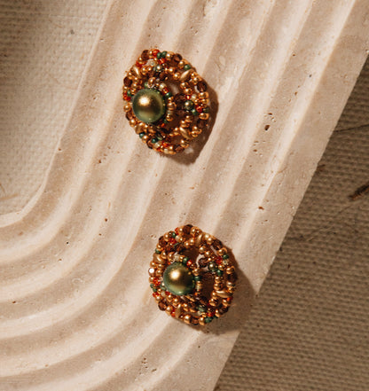 Silk Earrings 絲綢耳環 - 吻