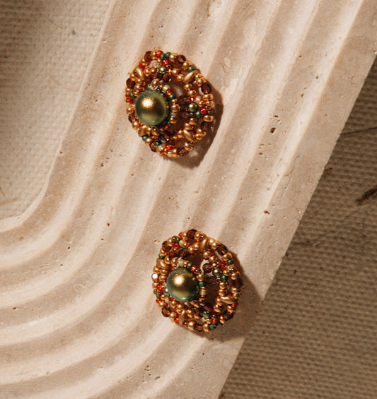 Silk Earrings 絲綢耳環 - 吻