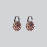 Rolling Earrings 環圈耳飾－珍珠櫻花粉