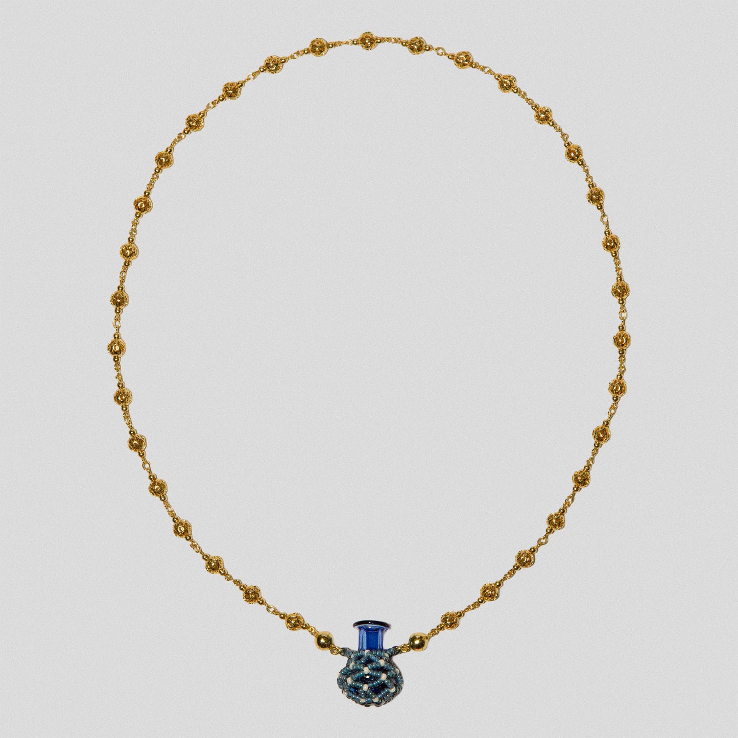 Blue Amphora Necklace 藍色泊壺項鏈