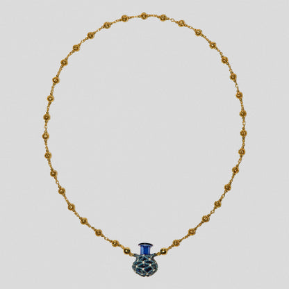 Blue Amphora Necklace 藍色泊壺項鏈