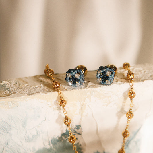 Caravan Solo Studs 獨旅耳環－蒼瀲藍