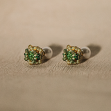 Caravan Solo Studs Earrings - Amber Green