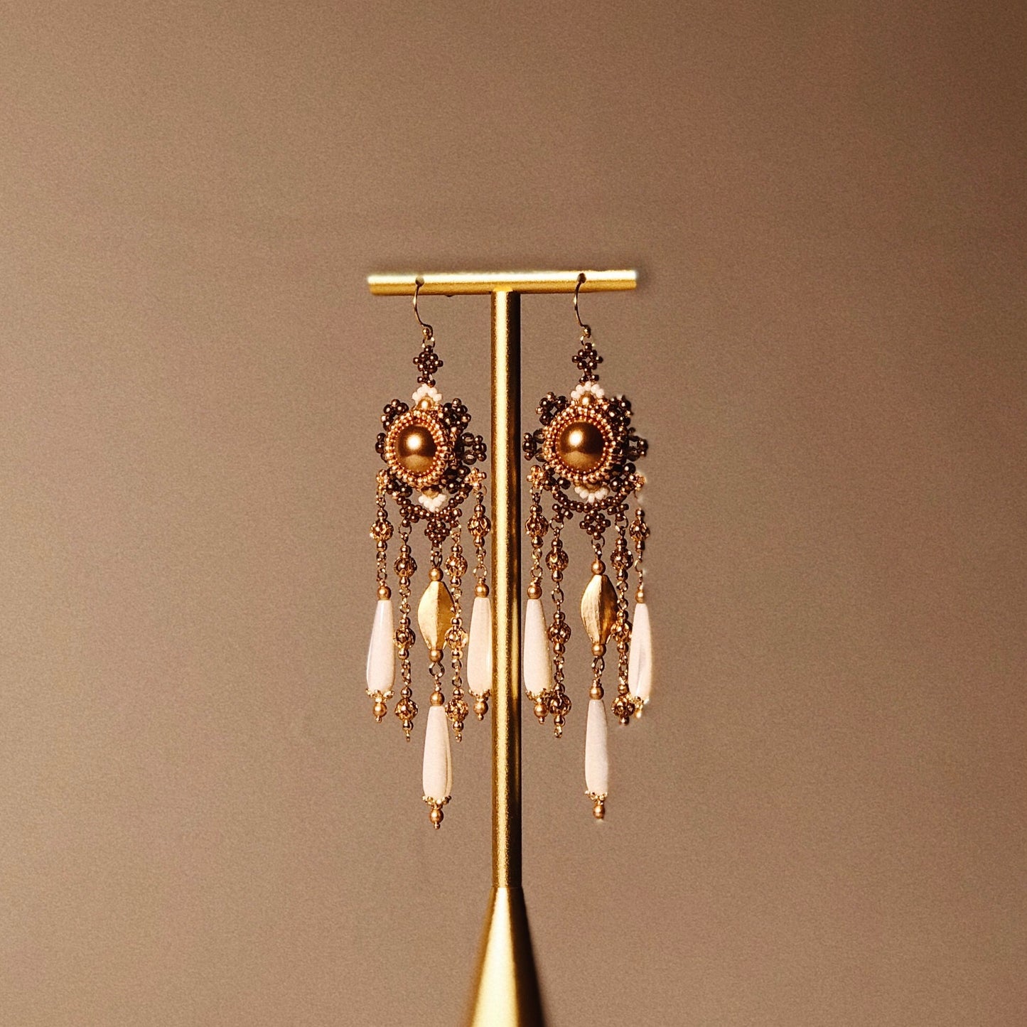 Sundial Waterfall Earrings 夏焰日晷瀑布耳飾