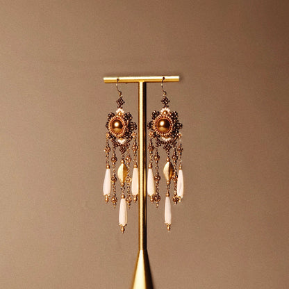 Sundial Waterfall Earrings 夏焰日晷瀑布耳飾