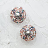 Silk Earrings - Purple