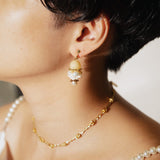 Corona Goblet with Topaz Earrings