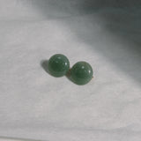 Blooming Tides Mini Green Earrings - Aventurine Green 