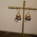 Solar Eclipse Tiara Crown Earrings