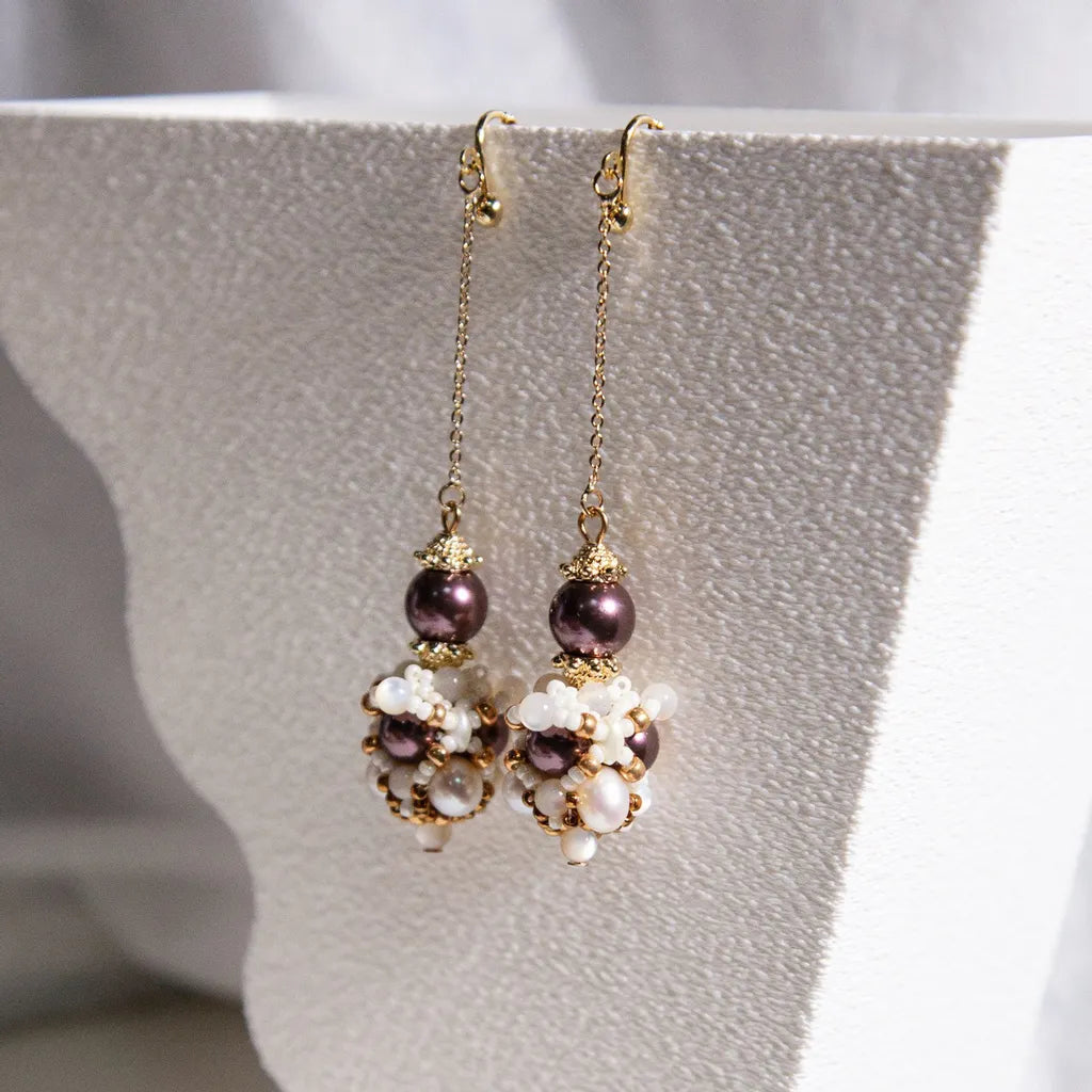 Gaea's Oasis Earrings - Purple 蓋婭綠洲耳飾（紫）