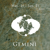 Gemini Necklace Gemini Time Zodiac Pendant 