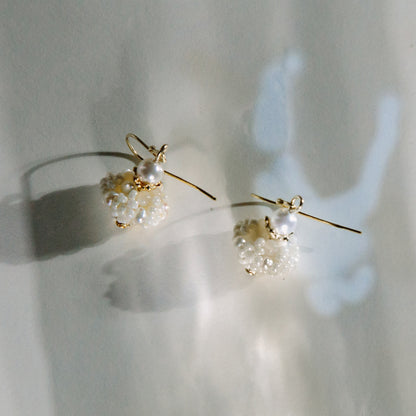 Papanași Earrings 甜麵圈珍珠耳飾