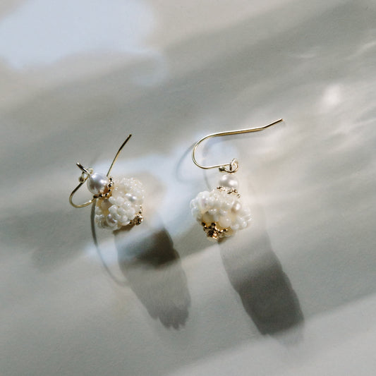 Papanași Earrings 甜麵圈珍珠耳飾