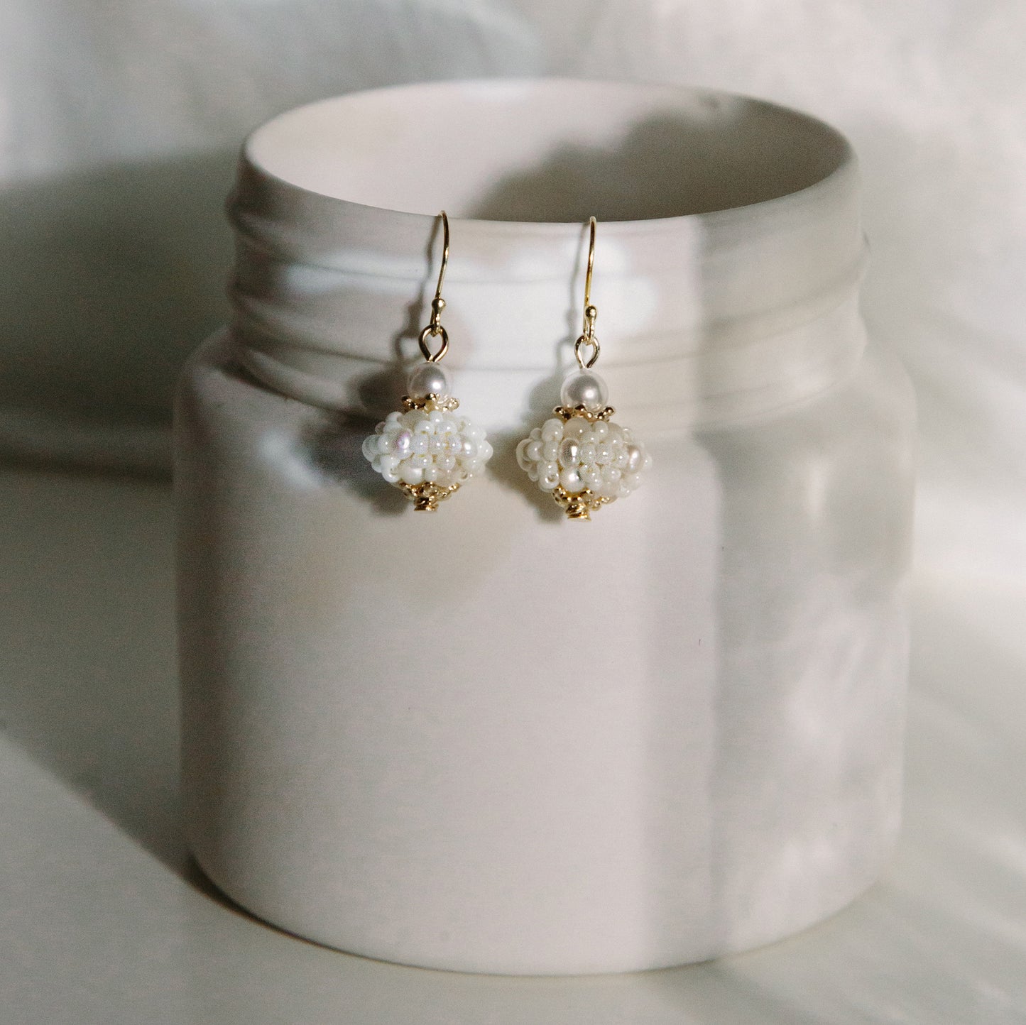 Papanași Earrings 甜麵圈珍珠耳飾