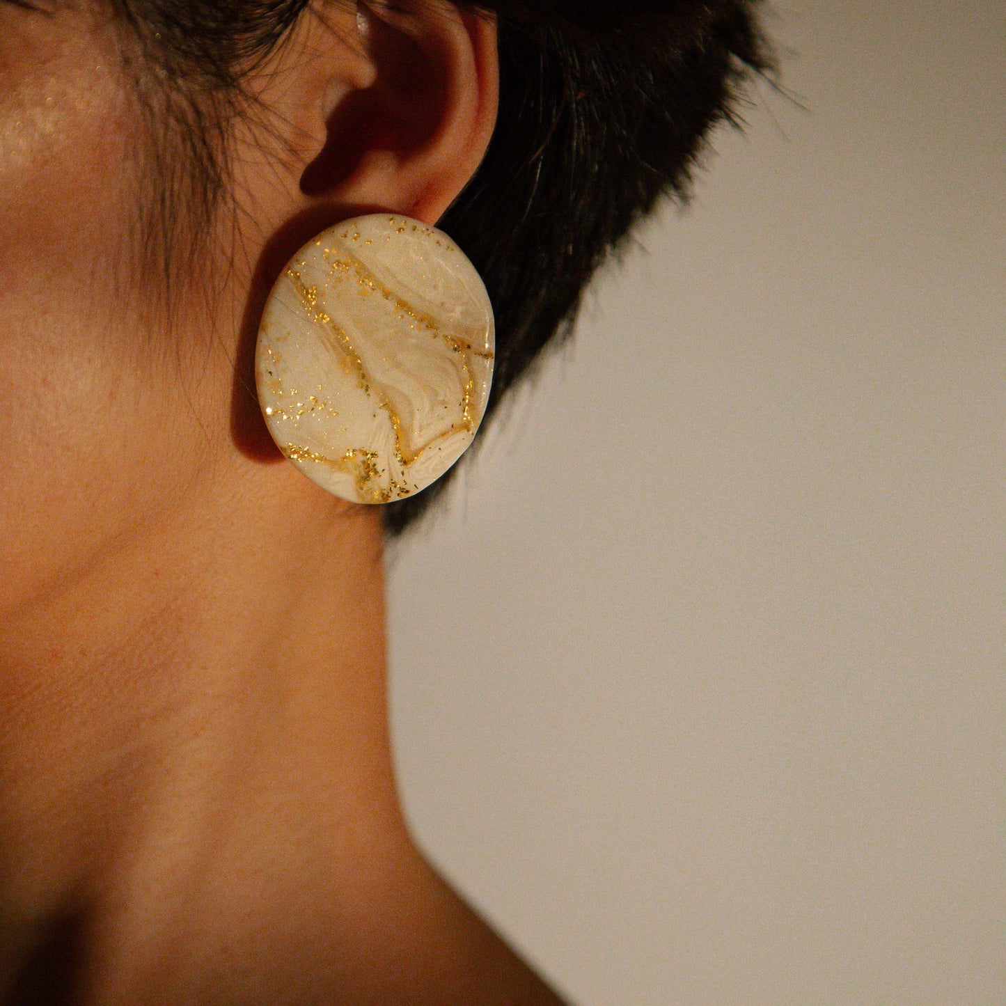 Papyrus Earpieces 莎草紙軟陶飾片