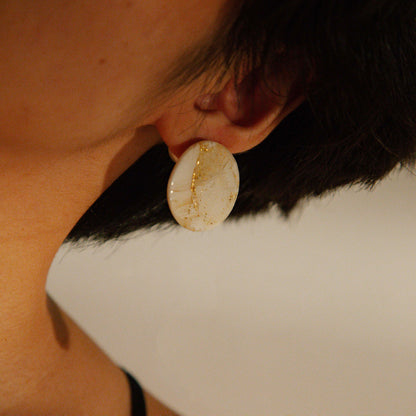 Papyrus Earpieces 莎草紙軟陶飾片