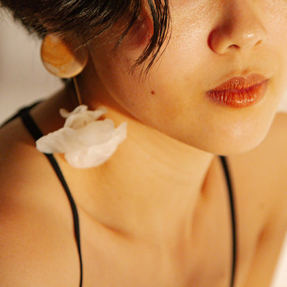 （套組）Blooming Tides II Sienna Small 小穗生浪花耳飾 - 赭石