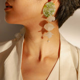 (Set) Blooming Tides II Jadeite Large Earrings - Jadeite