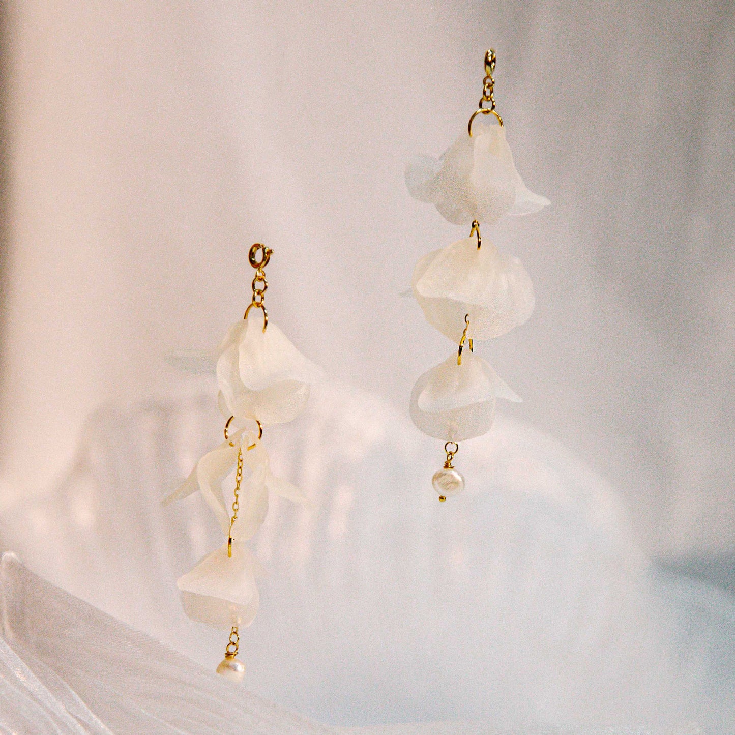 （套組）Blooming Tides II Sienna Small 小穗生浪花耳飾 - 赭石