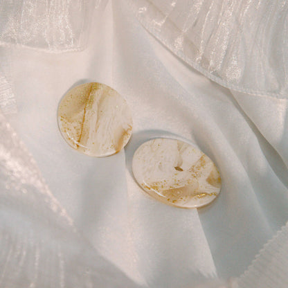 Papyrus Earpieces 莎草紙軟陶飾片