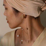 Passeggiata Setting Sun Catwalk Hair Crystal Amber Pearl Earrings