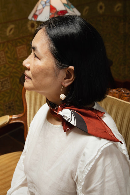 The World XXI 世界牌 Major Arcana 插畫絲巾