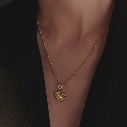 Hestia by THRIVE 蹈火冉冉兩用項鍊/耳針-黃銅