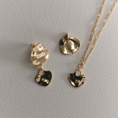 Hestia by THRIVE 蹈火冉冉兩用項鍊/耳針-黃銅