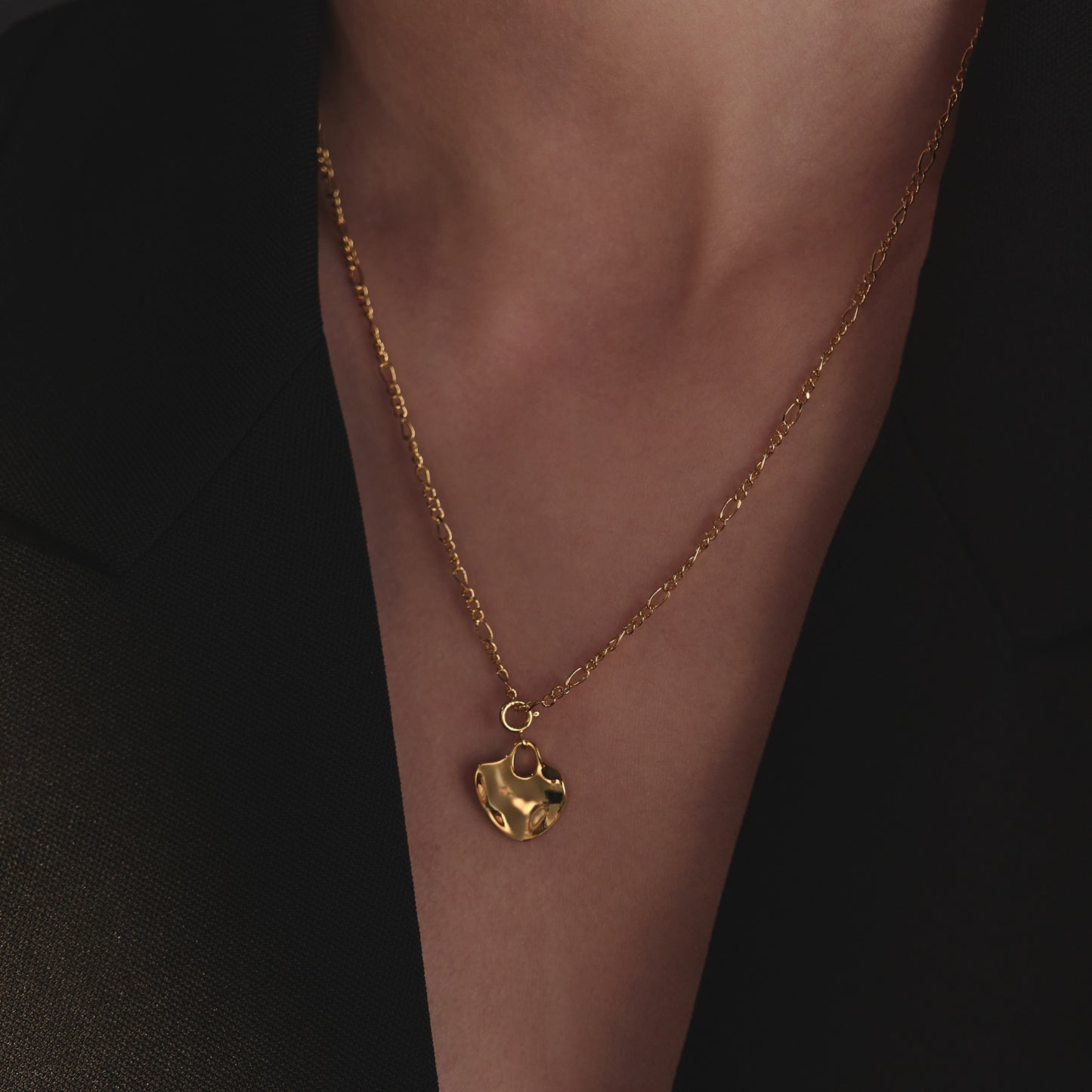 Hestia by THRIVE 蹈火冉冉兩用項鍊/耳夾-黃銅