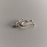 Aura by THRIVE Windward Curved Earrings / Clip - Silver 