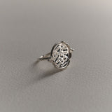Gaia by THRIVE Fertile Earth Pinched Ring - Silver