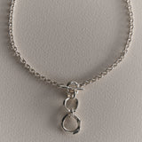 Thetis by THRIVE Mooring Water Ripple Necklace - Silver 