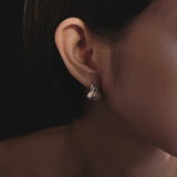 Thetis by THRIVE Moorwater Ripple Earrings/Pin - Silver