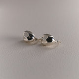 Thetis by THRIVE Moorwater Ripple Earrings/Pin - Silver
