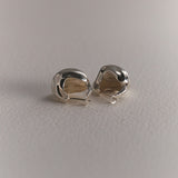 Thetis by THRIVE Moorwater Ripple Earrings/Pin - Silver