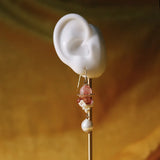カップの女王太郎ペルシャ瑪瑙と真珠のイヤリング