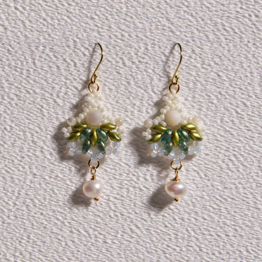 Creusa's Kingfisher Small Earrings 克蕾烏莎小翠鳥耳飾