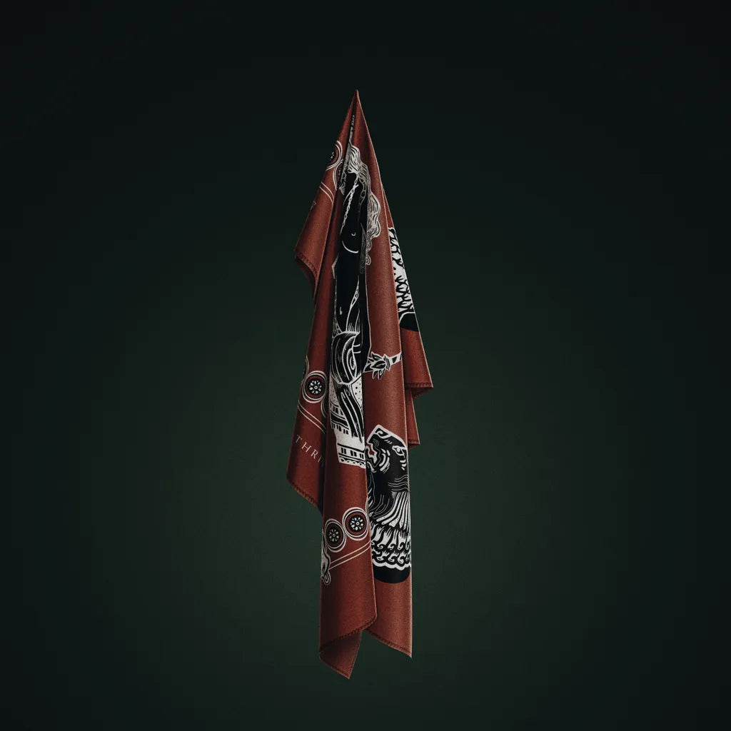 The World XXI 世界牌 Major Arcana 插畫絲巾