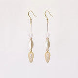 Torches pearl torch earrings