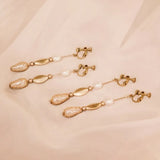 Torches pearl torch earrings
